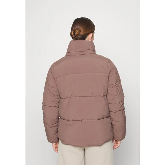 Cotton On The Recycled Mother Puffer Quilted Tan Long Sleeves Jacket Coat Size S - Picture 2 of 5